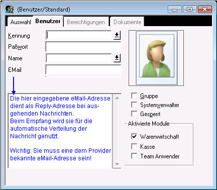 Benutzerverwaltung Benutzer