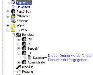Explorer freigegebener Order Explorer freigegebener Order