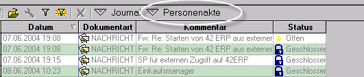 Personenakte Personenakte