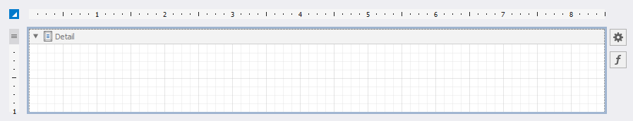Neuen leeren Bericht hinzufügen und Ränder entfernen